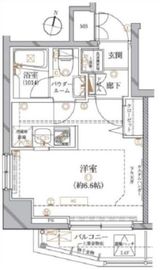 レアライズ代々木上原 201 間取り図