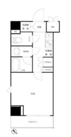 ルーブル三田 4階 間取り図
