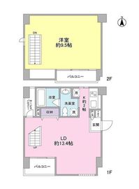 セディア恵比寿 501 間取り図