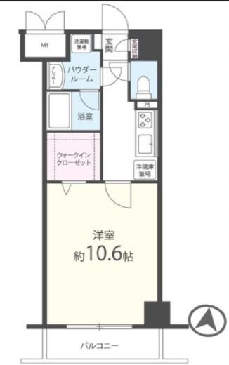 ソレイユ神楽坂 503 間取り図