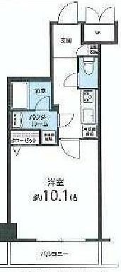 ソレイユ神楽坂 302 間取り図