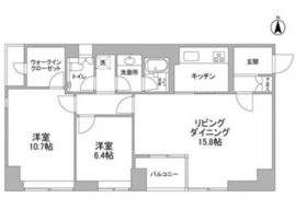 ヴィラルヴェロ 801 間取り図
