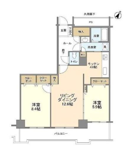 トルナーレ日本橋浜町 41階 間取り図