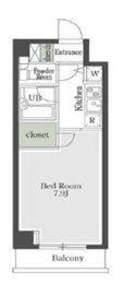プレミアステージ芝公園2 804 間取り図