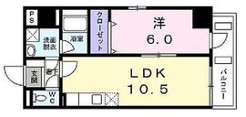 グランドルチェ東日本橋 401 間取り図