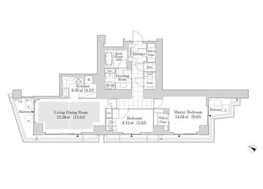 ラ・トゥール渋谷神南 501 間取り図
