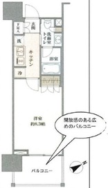 ルフォン上野公園ザ・レジデンス 6階 間取り図