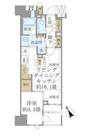 プラウド東京八丁堀 2階 間取り図