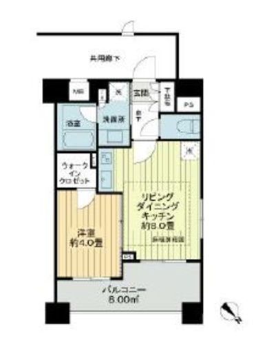 クレヴィア新大塚 5階 間取り図