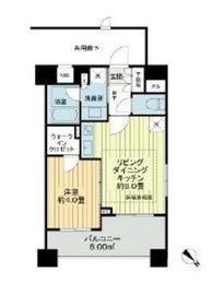 クレヴィア新大塚 5階 間取り図