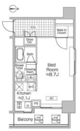 プライムアーバン初台 703 間取り図