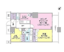 ザ・東京タワーズ ミッドタワー 49階 間取り図