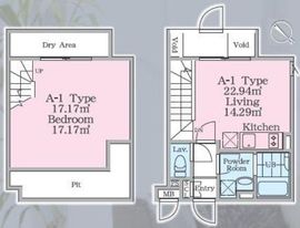 パセオ西新宿五丁目2 1階 間取り図