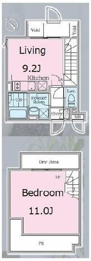 パセオ西新宿五丁目2 1階 間取り図