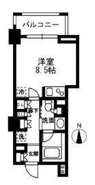 レジディア中落合 B106 間取り図