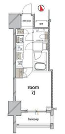 ルジェンテ新宿御苑前 4階 間取り図