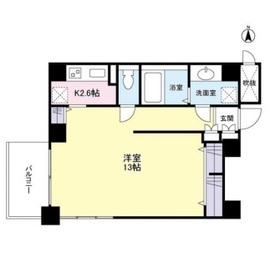スタイリオ恵比寿SKY 302 間取り図