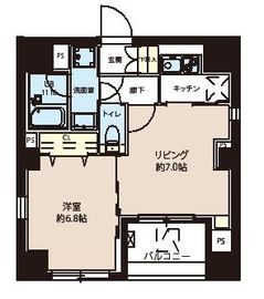 レオーネ東日本橋駅前Ⅱ 201 間取り図