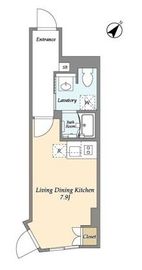 リビオメゾン都立大学 102 間取り図