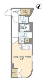 リビオメゾン都立大学 401 間取り図