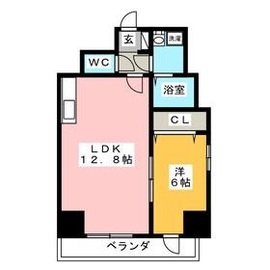 グランドルチェ東日本橋 801 間取り図