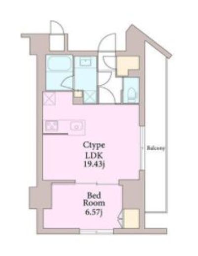 リージア曙橋 1301 間取り図