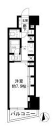 パークリュクス新宿御苑前mono 6階 間取り図