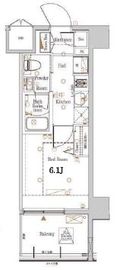 ログ戸越パークサイド 4階 間取り図