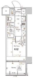 ログ戸越パークサイド 5階 間取り図
