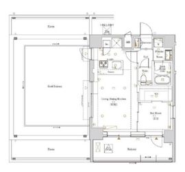 ログ戸越パークサイド 10階 間取り図