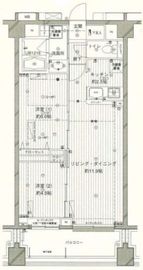 コスモリード西馬込 604 間取り図