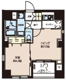 レオーネ東日本橋駅前Ⅱ 301 間取り図