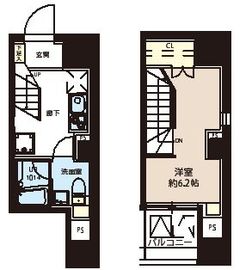 レオーネ東日本橋駅前Ⅱ 602 間取り図