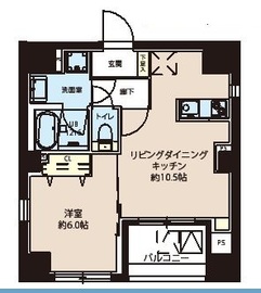 レオーネ東日本橋駅前Ⅱ 1201 間取り図