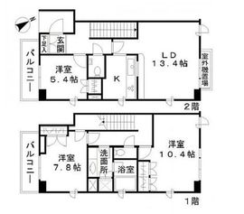 小石川コート 2階 間取り図