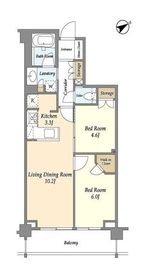 KDXレジデンス尾山台 302 間取り図