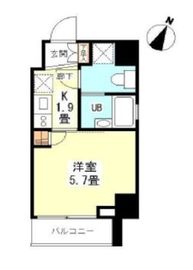 シンシア芝浦ルネッタ 2階 間取り図