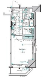 ガリシア錦糸町パークサイド 7階 間取り図