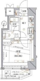 レアライズ代々木上原 204 間取り図