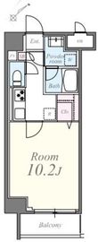 クレシェンテ月島 707 間取り図