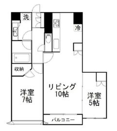 シティハウス日本橋 4階 間取り図