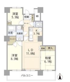 イーストコモンズ清澄白河フロントタワー 11階 間取り図