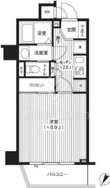 カスタリア初台 207 間取り図