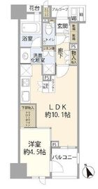 プラウド東京八丁堀 7階 間取り図