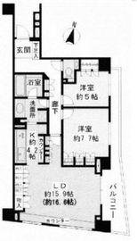 パークホームズ碑文谷ロジュマン 3階 間取り図