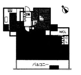 東京ツインパークス レフトウィング 8階 間取り図