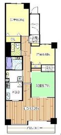 朝日マンション目黒 2階 間取り図