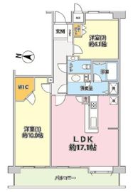赤坂アパートメント 403 間取り図