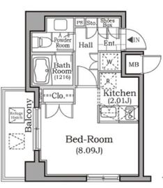 レジディア用賀 501 間取り図