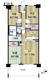 ミッドガーデンシティザタワー&ヴィラ 1階 間取り図
